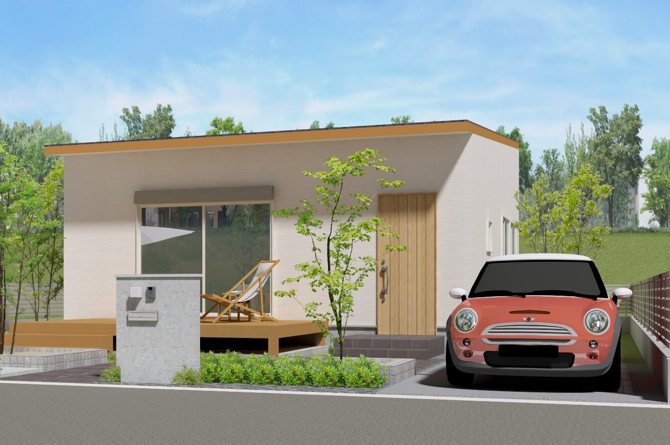 外壁×屋根×玄関ドアの組み合わせだけでも15,000通り以上自分だけの平屋が建てられる