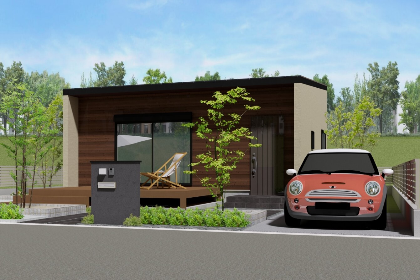 外壁×屋根×玄関ドアの組み合わせだけでも15,000通り以上自分だけの平屋が建てられる