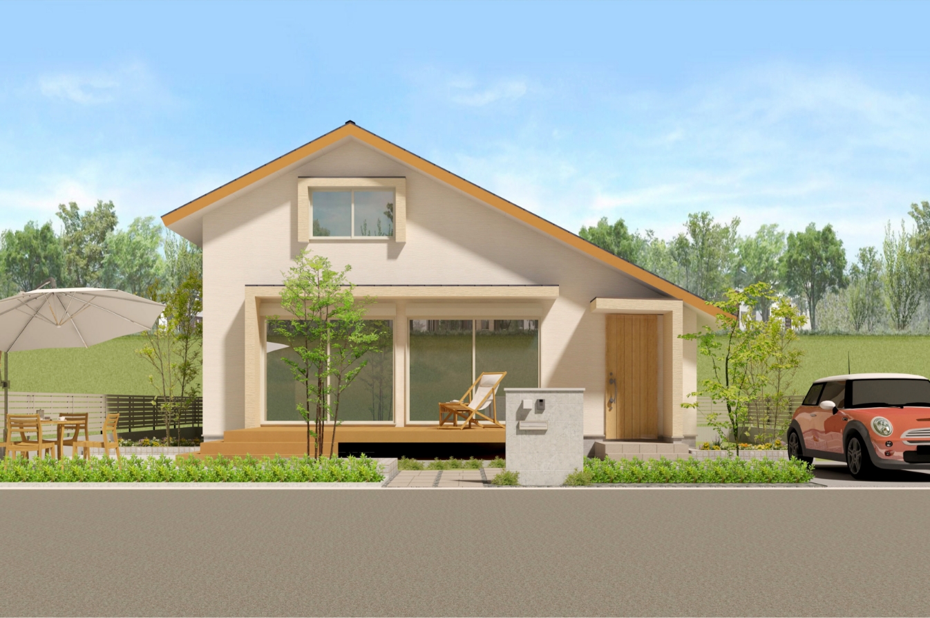 外壁×屋根×玄関ドアの組み合わせだけでも15,000通り以上自分だけの平屋が建てられる