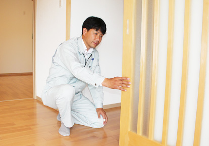 アフターメンテナンスの様子