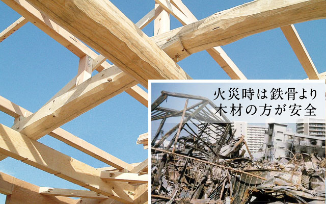 地震・火事に強い構造