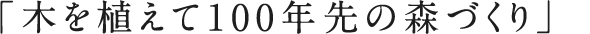 森づくりの活動
