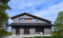 愛猫と暮らすモダンな平屋プラス