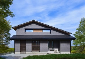 愛猫と暮らすモダンな平屋プラス