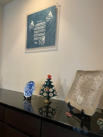 飾り棚　クリスマス